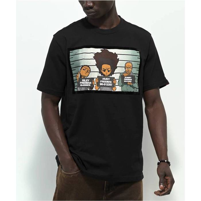 Boondocks 【 The Mugshot Black T-Shirt Men's Black 】 黒色 ブラック Tシャツ メンズ 黒色 ブラック