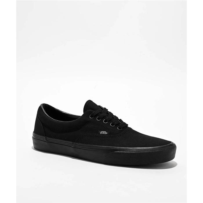 【★百貨店SALE★6/11真夜中2時迄】ヴァンズ Vans 【 Era Classic All Black Skate Shoes Men\u0027s Black 】 古典派音楽 黒いこと 黒いこと Skate 滑る シューズ 運動すること靴 メンズ 黒いこと 黒いこと