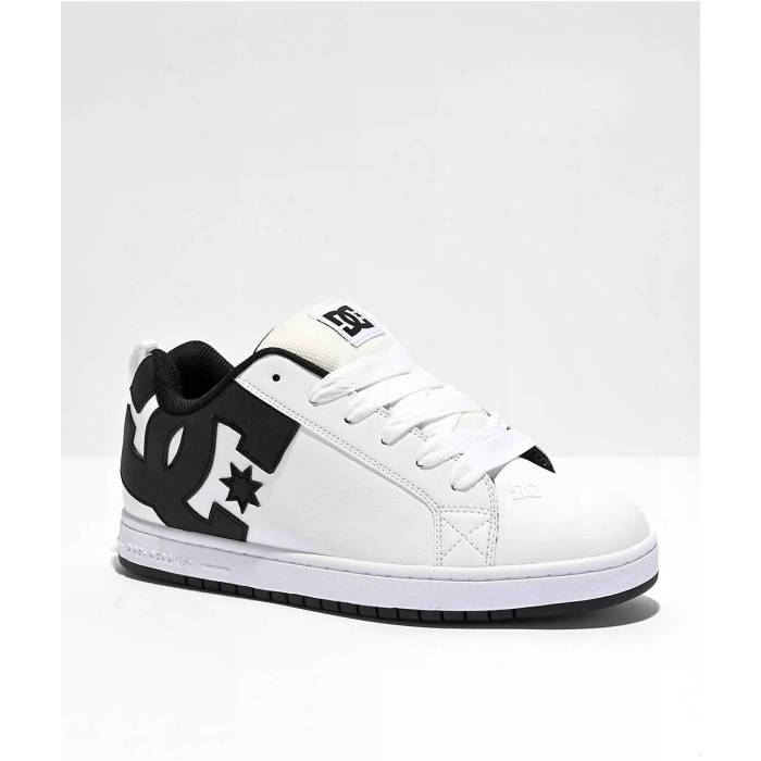 【★百貨店SALE★6/11真夜中2時迄】ディーシー Dc 【 Court Graffik White \u0026 Black Skate Shoes Men\u0027s Multicolor 】 厚地の外套 白いこと 白いこと 黒いこと 黒いこと Skate 滑る シューズ 運動すること靴 メンズ