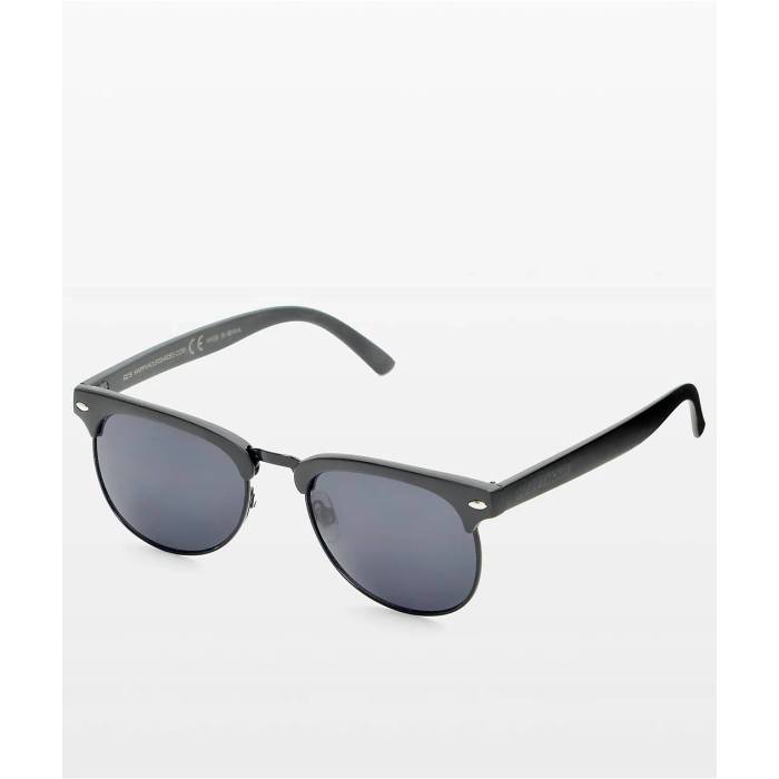 Happy Hour 【 G2 Matte Black Retro Sunglasses Men's Black 】 黒色 ブラック レトロ サングラス メンズ 黒色 ブラック 12,870円