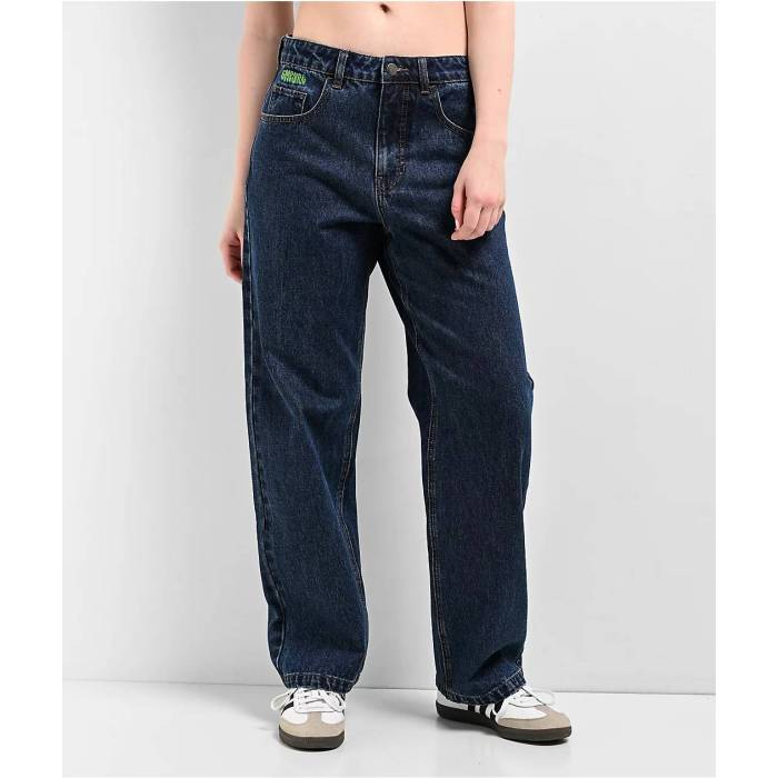 エンパイア Empyre 【 Loiter Blue Straight Leg Jeans Women's Dark Blue 】 青色 ブルー ジーンズ レディース 青色 ブルー|スニケス