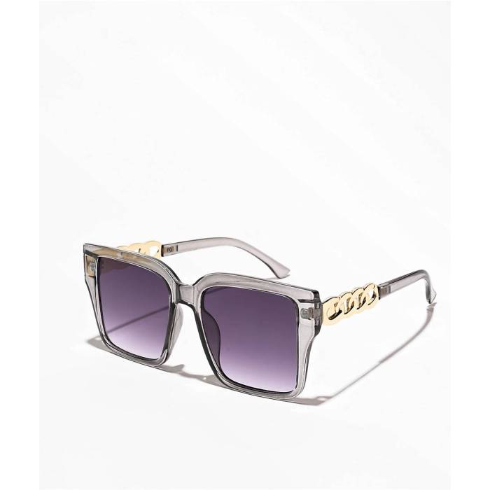 エンパイア Empyre 【 Luxury Smoke Square Sunglasses Women Grey 】 サングラス レディース 灰色 グレー