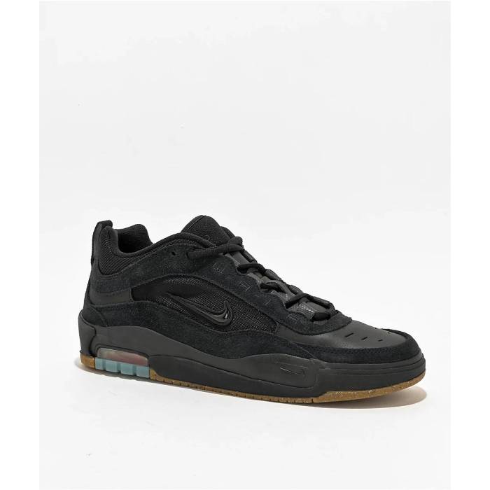 【★百貨店SALE★6/11真夜中2時迄】ナイキ Nike 【 Sb Air Max Ishod Anthracite Black \u0026 Gum Skate Shoes Men\u0027s Black 】 エスビー マックス 黒いこと 黒いこと Skate 滑る シューズ 運動すること靴 メンズ 黒いこと 黒いこと