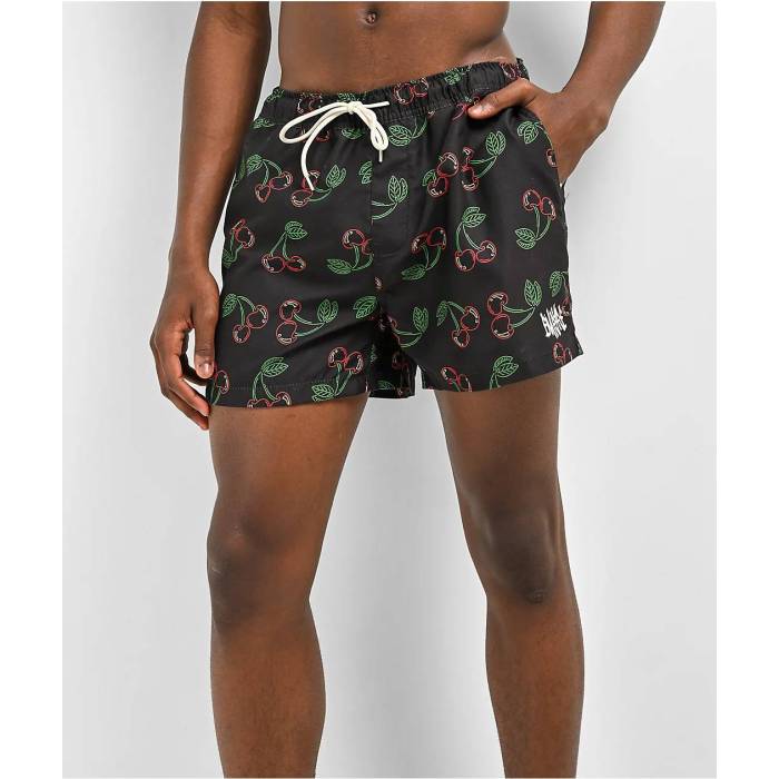 エンパイア Empyre 【 Ollie Black Cherry Board Shorts Men's Black 】 黒色 ブラック ショーツ メンズ 黒色 ブラック