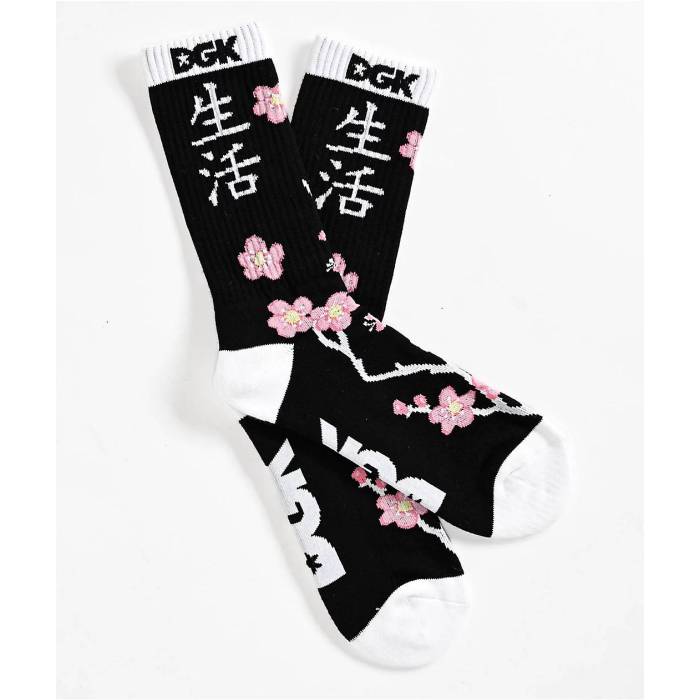 DGK Dgk 【 Zen Black Crew Socks Men's Black 】 黒色 ブラック クルー ソックス・靴下 メンズ 黒色 ブラック