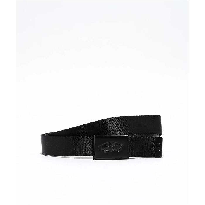 ヴァンズ Vans 【 Classic Black Web Belt Men's Black 】 クラシック 黒色 ブラック ベルト メンズ 黒色 ブラック｜スニケス
