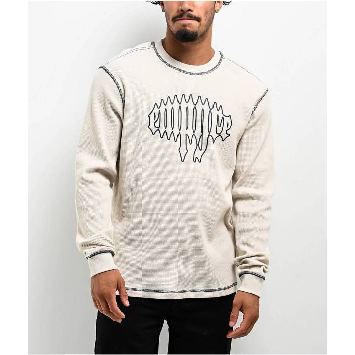 エンパイア Empyre 【 Ash Tray Silver Birch Thermal Long Sleeve T-Shirt Men's Natural 】 Silver 銀色・シルバー Sleeve スリーブ Tシャツ メンズ ナチュラル｜スニケス