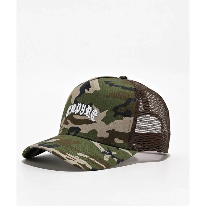 エンパイア Empyre 【 Camo Trucker Hat Men's Green 】 カモ柄 トラッカー メンズ green 緑・グリーン｜スニケス