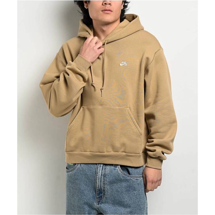ナイキ Nike 【 Sb Logo Beige Hoodie Men's Beige 】 エスビー ロゴ ベージュ フーディー パーカー メンズ ベージュ