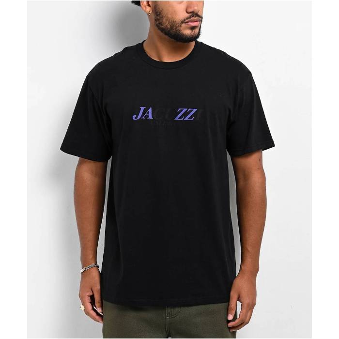 Jacuzzi 【 Jazz Black T-Shirt Men\u0027s Black 】 ズージャー 黒いこと 黒いこと プルオーバー メンズ 黒いこと 黒いこと
