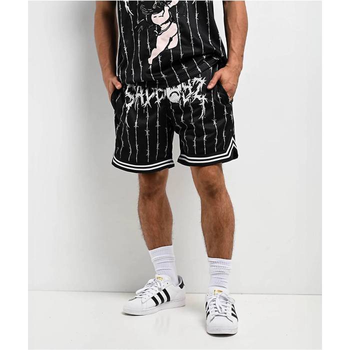 Sad Boyz 【 $Ad Boyz By Junior H Arrows Black Mesh Shorts Men\u0027s Black 】 黒いこと 黒いこと さる股引き メンズ 黒いこと 黒いこと メンズファッション-ズボン・パンツ