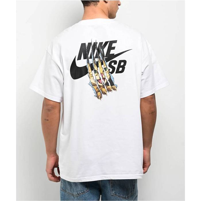 ナイキ Nike 【 Sb Cat Scratch White T-Shirt Men\u0027s White 】 エスビー 白いこと 白いこと プルオーバー メンズ 白いこと 白いこと