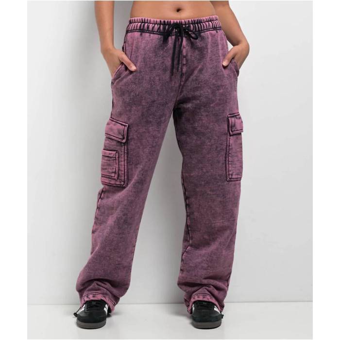 Ninth Hall Fundamentals 【 Koa Purple Wash Relaxed Cargo Sweatpants Women's Purple 】 Purple 紫・パープル カーゴ ロングタイツ レディース Purple 紫・パープル 21,975円