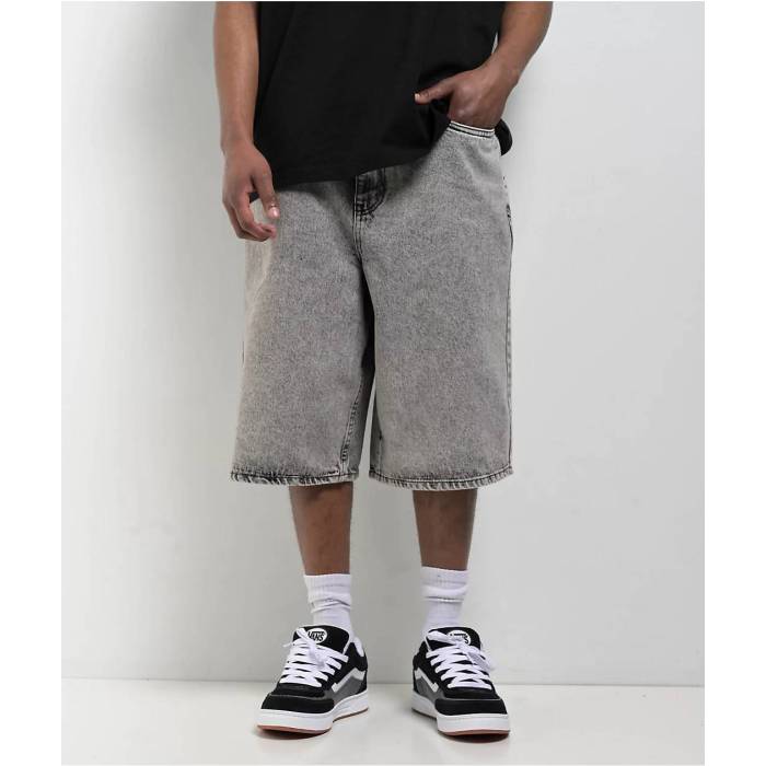 エンパイア Empyre 【 Scramble Grey Wash Ultra Loose Denim Skate Shorts Men's Grey 】 灰色 グレー ultra ウルトラ デニム Skate スケート ショーツ メンズ 灰色 グレー