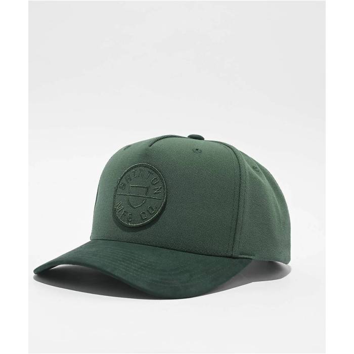 ブリクストン Brixton 【 Crest Deep Forest Green Snapback Hat Men's Green 】 ディープ フォレスト green 緑・グリーン Snapback スナップバック バッグ メンズ green 緑・グリーン