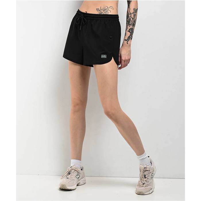 Dravus 【 Essential Black Wind Shorts Women\u0027s Black 】 黒いこと 黒いこと さる股引き レディース 黒いこと 黒いこと レディースファッション-パンツ
