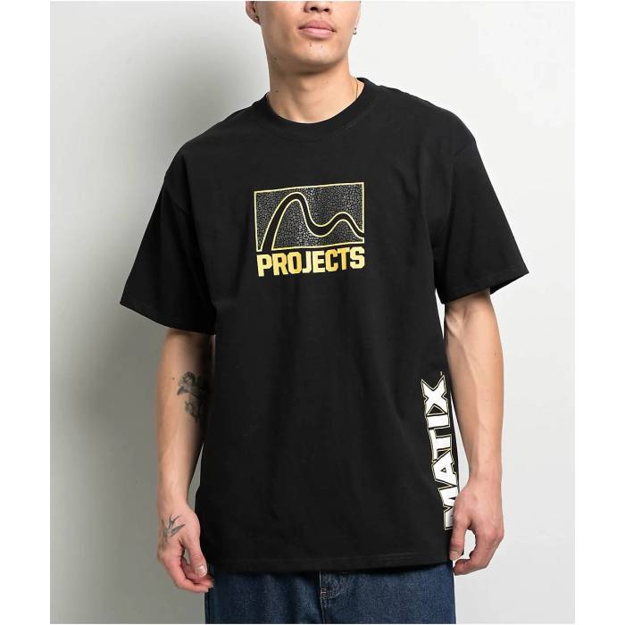 【★百貨店SALE★6/11真夜中2時迄】ブルックリン事業計画 Brooklyn Projects 【 X Matix Black T-Shirt Men\u0027s Black 】 マティックス 黒いこと 黒いこと ティーシャツ メンズ 黒いこと 黒いこと