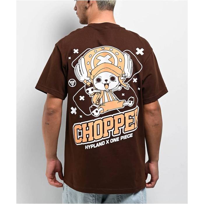 【★百貨店SALE★6/11真夜中2時迄】Hypland 【 X One Piece Tony Tony Chopper Brown T-Shirt Men\u0027s Brown 】 トニー クリーヴァ 赤銅色 赤銅色 ティーシャツ メンズ 赤銅色 赤銅色