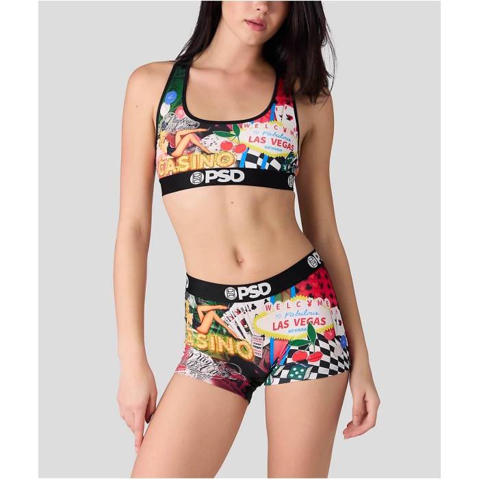 【★百貨店SALE★6/11真夜中2時迄】ピーエスディーアンダーウェア Psd Underwear 【 Psd X Playboy Gamble Boyshort Underwear Women\u0027s Black 】 アンダー御召しもの 下着類 レディース 黒いこと 黒いこと