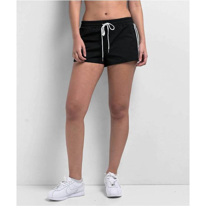 Cali 1850 【 Black Track Shorts Women's Black 】 黒色 ブラック トラック ショーツ レディース 黒色 ブラック