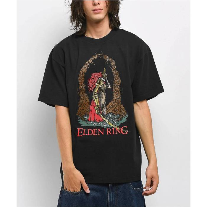 Welcome Skateboards 【 Welcome X Elden Ring Malenia Black T-Shirt Men's Black 】 黒色 ブラック Tシャツ メンズ 黒色 ブラック