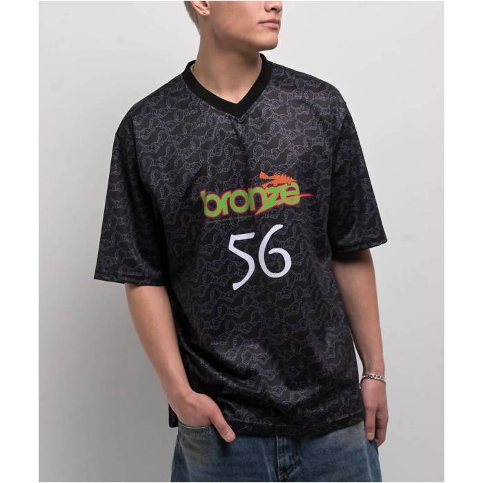 Bronze 56K 【 Trust Black Soccer Jersey Men's Black 】 トラスト 黒色 ブラック Soccer サッカー ジャージ メンズ 黒色 ブラック