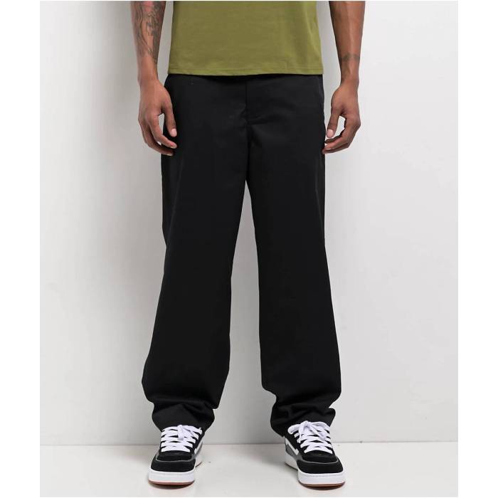【★百貨店SALE★6/11真夜中2時迄】帝国 Empyre 【 Cool Black Loose Skate Chino Pants Men\u0027s Black 】 冷やりとした 黒いこと 黒いこと Skate 滑る チノ メンズ 黒いこと 黒いこと