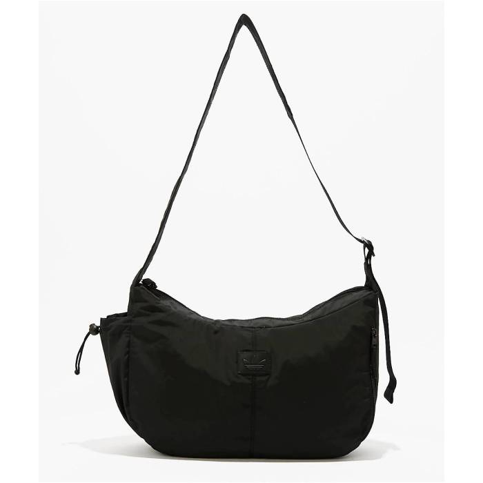 アディダス Adidas 【 Crescent Black Crossbody Bag Men Black 】 黒色 ブラック バッグ メンズ 黒色 ブラック