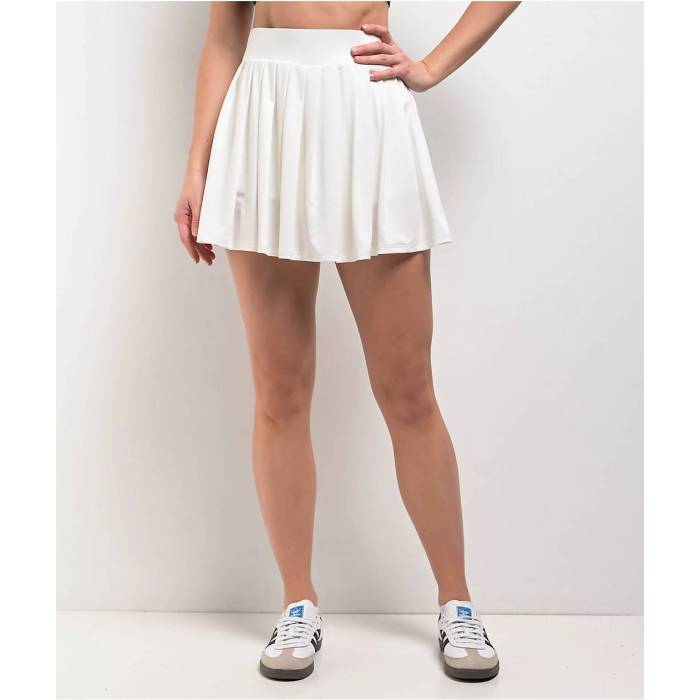 Spicychix 【 White Tennis Skirt Women\u0027s White 】 白いこと 白いこと 庭球 レディース 白いこと 白いこと レディースファッション-スカート