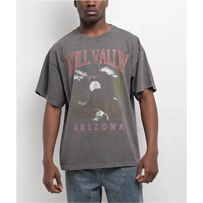 Dravus 【 Skull Valley Charcoal T-Shirt Men\u0027s Charcoal 】 濃灰色 プルオーバー メンズ 濃灰色