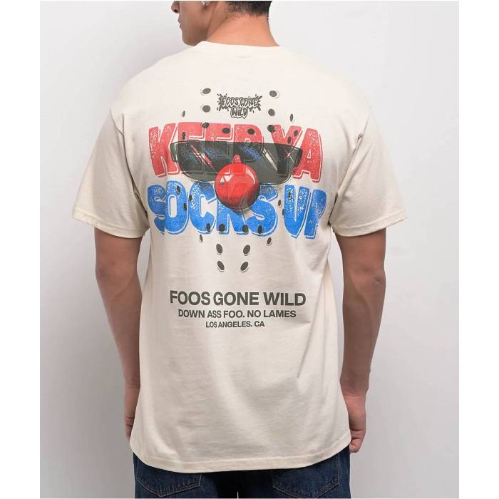 Foos Gone Wild 【 Keep Ya Socks Up Natural T-Shirt Men\u0027s Natural 】 靴下・ソックス 自然的 プルオーバー メンズ 自然的