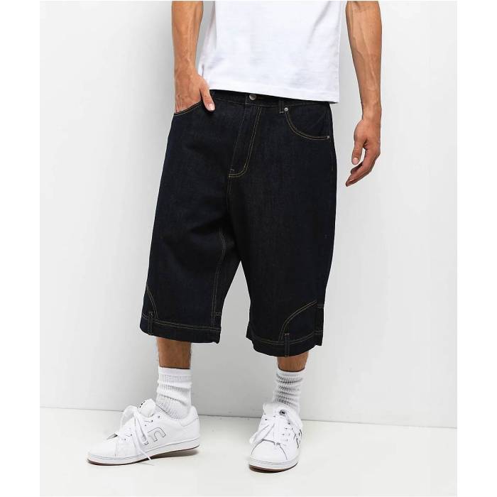 アメリカンスティッチ American Stitch 【 Backwards Dark Blue Denim Shorts Men's Dark Blue 】 青色 ブルー デニム ショーツ メンズ 青色 ブルー｜スニケス