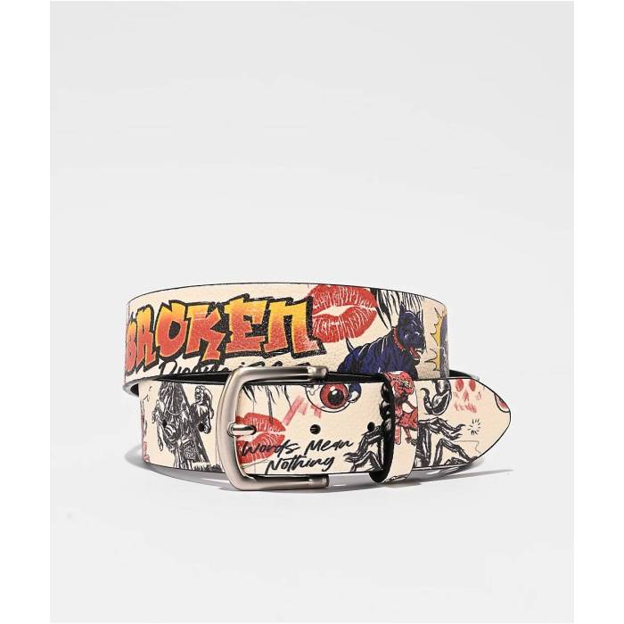 Broken Promises 【 Cravings Cream Belt Men's Natural 】 クリーム ベルト メンズ ナチュラル
