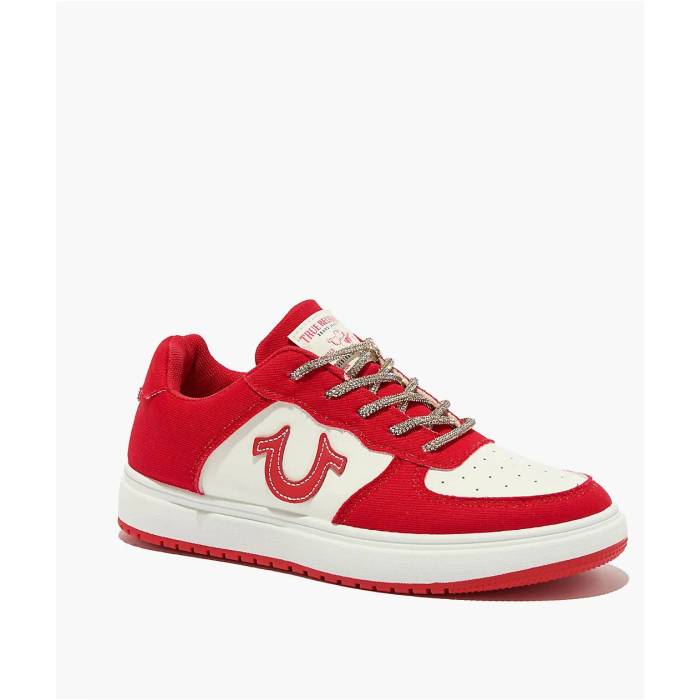 トゥルーレリジョン True Religion 【 Allison White \u0026 Red Shoes Women\u0027s White 】 白いこと 白いこと Red 赤・赤いこと シューズ 運動すること靴 レディース 白いこと 白いこと