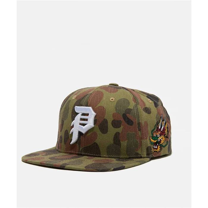 【★百貨店SALE★6/11真夜中2時迄】大時代 Primitive 【 Good Time Camo Snapback Hat Men\u0027s Black 】 ひと休み 合鴨柄 Snapback スナップバック 御徒面子 メンズ 黒いこと 黒いこと