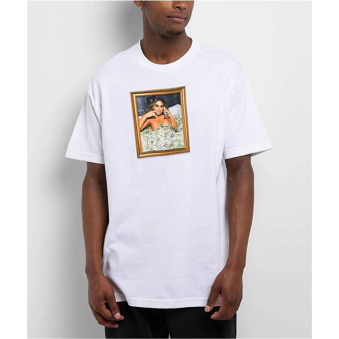 Popular Demand 【 Cash Frame White T-Shirt Men's White 】 白色 ホワイト Tシャツ メンズ 白色 ホワイト