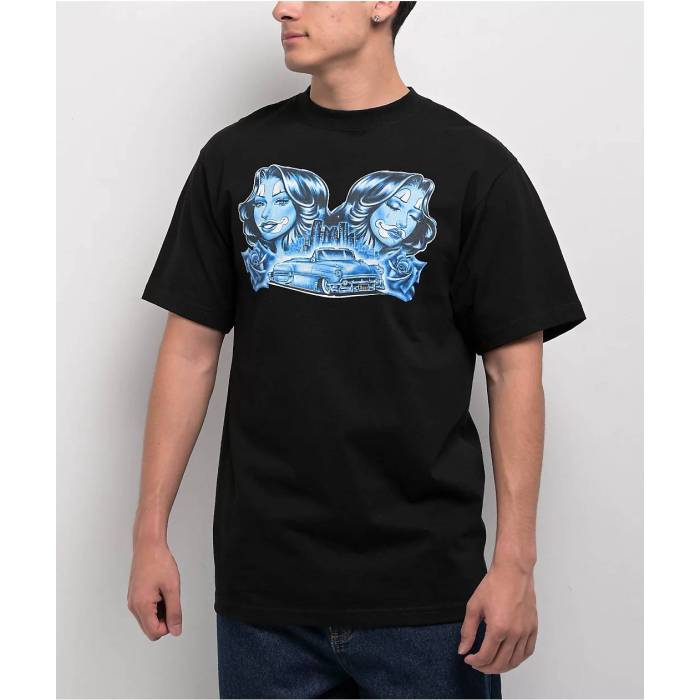 【★百貨店SALE★6/11十二時2時迄】Hey Ruca 【 City Blues Black T-Shirt Men\u0027s Black 】 シティ ブルース 黒いこと 黒いこと プルオーバー メンズ 黒いこと 黒いこと