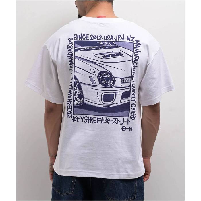 【★百貨店SALE★6/11真夜中2時迄】Key Street 【 Halftone 2.0 White T-Shirt Men\u0027s White 】 白いこと 白いこと ティーシャツ メンズ 白いこと 白いこと