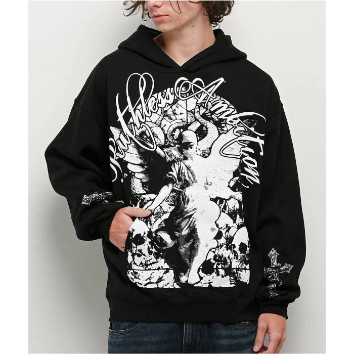 Ninth Hall 【 Ruthless Angel Black Hoodie Men's Black 】 黒色 ブラック フーディー パーカー メンズ 黒色 ブラック|スニケス
