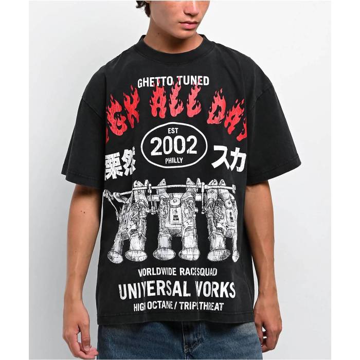 【★百貨店SALE★6/11真夜中2時迄】DGK Dgk 【 Hakosuka Heavyweight Black Wash T-Shirt Men\u0027s Black 】 黒いこと 黒いこと ティーシャツ メンズ 黒いこと 黒いこと