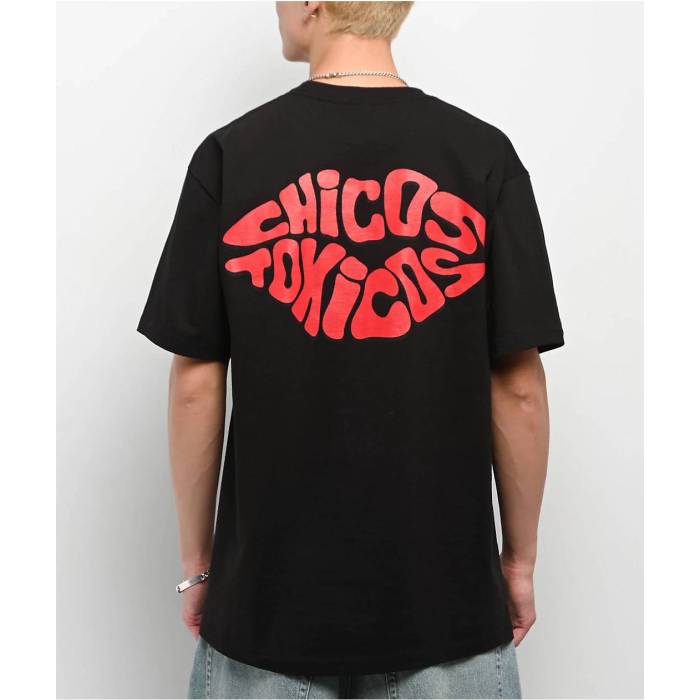 【★百貨店SALE★6/11真夜中2時迄】Chicos Toxicos 【 I Love Toxico Black T-Shirt Men\u0027s Black 】 黒いこと 黒いこと ティーシャツ メンズ 黒いこと 黒いこと