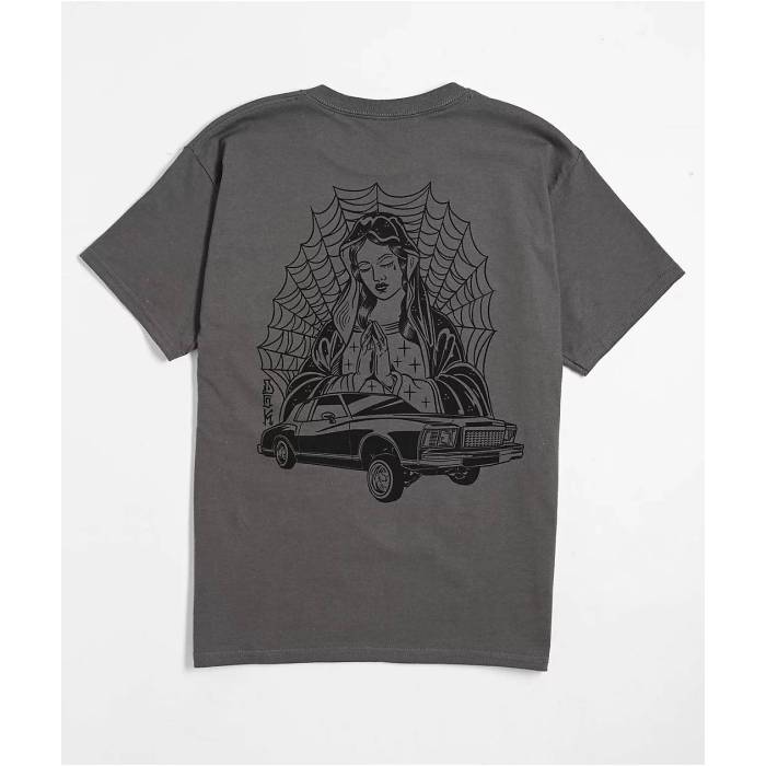 DGK Dgk 【 Kids Redemption Charcoal T-Shirt Kids\u0027 Grey 】 濃灰色 プルオーバー 薄墨色 薄墨色