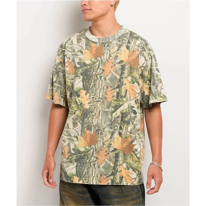 Ita 【 Vintage Wood Camo Heavyweight T-Shirt Men's Multicolor 】 vintage ビンテージ・ヴィンテージ カモ柄 Tシャツ メンズ