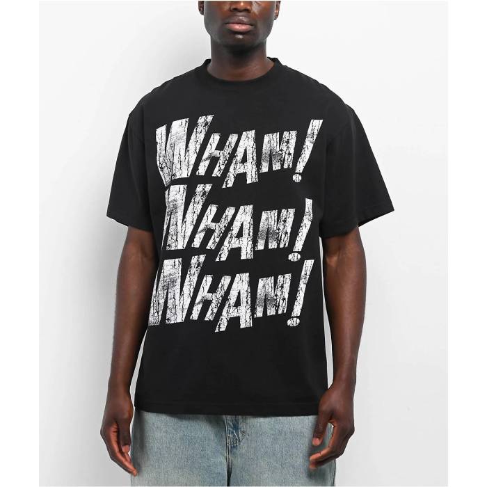 Wham! By Lil Baby 【 Logo Black T-Shirt Men\u0027s Black 】 ロゴタイプ 黒いこと 黒いこと プルオーバー メンズ 黒いこと 黒いこと