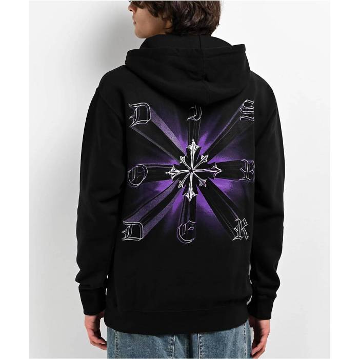 Disorder Skateboards 【 Disorder Disperse Black Hoodie Men's Black 】 黒色 ブラック フーディー パーカー メンズ 黒色 ブラック