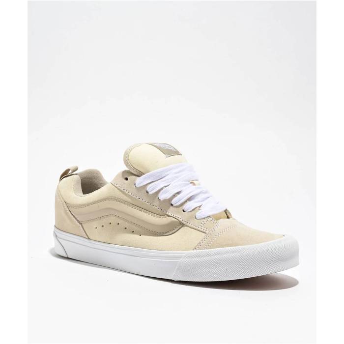 ヴァンズ Vans 【 Knu Skool Tri-Tone Vintage White Skate Shoes Men's Beige 】 vintage ビンテージ・ヴィンテージ 白色 ホワイト Skate スケート シューズ 運動靴 メンズ ベージュ