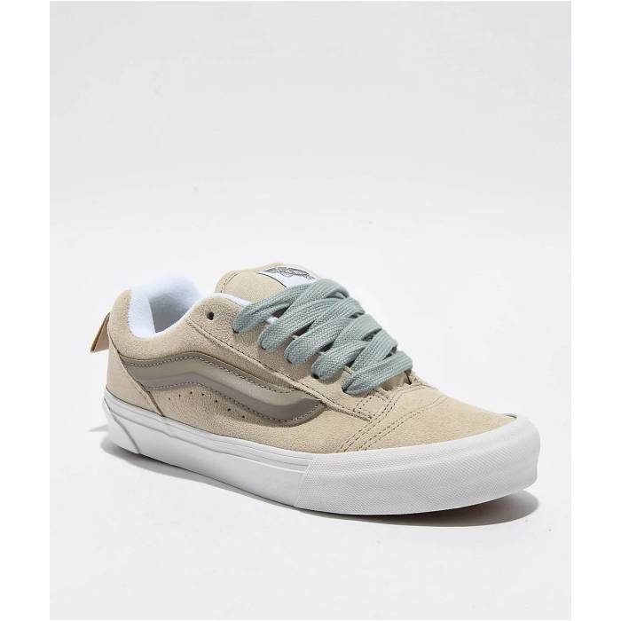 ヴァンズ Vans 【 Knu Skool Two-Tone Peyote Tan Skate Shoes Women\u0027s Grey 】 Skate 滑る シューズ 運動すること靴 レディース 薄墨色 薄墨色