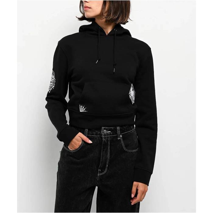 Lurking Class By Sketchy Tank 【 Web Skull Black Zip Hoodie Women's Black 】 黒色 ブラック フーディー パーカー レディース 黒色 ブラック|スニケス