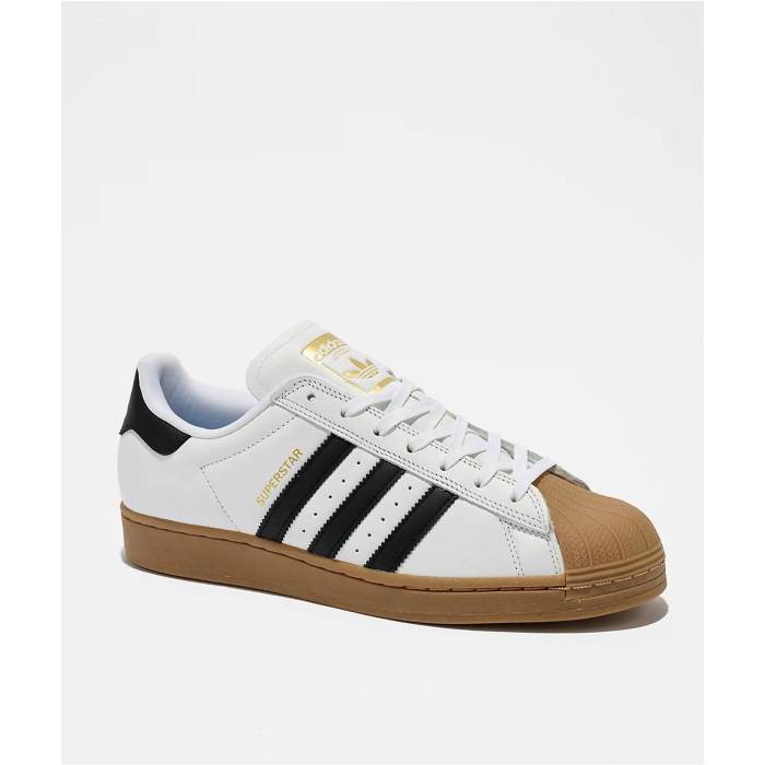 【★百貨店SALE★6/11真夜中2時迄】アディダス Adidas 【 Superstar Adv White Black \u0026 Gum Skate Shoes Men\u0027s White 】 Superstar はやりっ児 白いこと 白いこと 黒いこと 黒いこと Skate 滑る シューズ 運動すること靴 メンズ 白いこと 白いこと