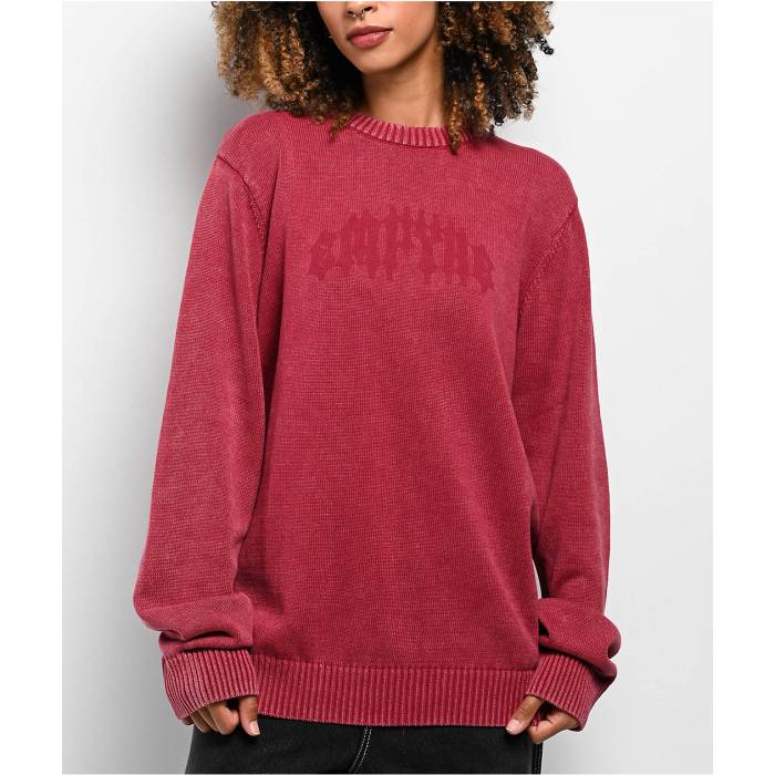 エンパイア Empyre 【 Maddox Red Wash Sweater Women's Red 】 Red 赤・レッド トレーナー レディース Red 赤・レッド|スニケス
